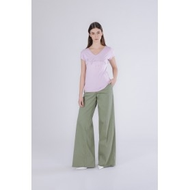 Cafe Noir T SHIRT SCOLLO A V CON LOGO - C7JT0258