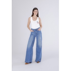 Cafe Noir PANTALONE PALAZZO CON ORLO SCIOLTO - C7JJ0192