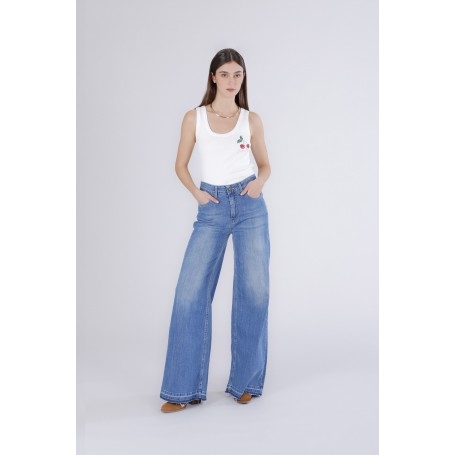 Cafe Noir PANTALONE PALAZZO CON ORLO SCIOLTO - C7JJ0192