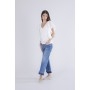 Cafe Noir TOP  PUNTO PIZZO CON MANICHE ARRICCIATE - C7JM0347