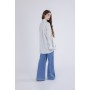 Cafe Noir CAMICIA  RIGATA CON PALMA RICAMATA - C7JC0225