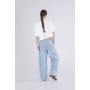 Cafe Noir PANTALONE GAMBA AMPIA CON ROTTURE - C7JJ0194