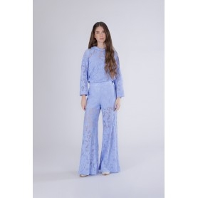 Cafe Noir PANTALONE PALAZZO IN PIZZO - C7JP0284