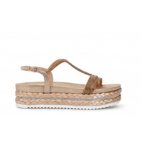 Cafe Noir SANDALO DOPPIA "T" CON MICROSTRASS - GHC914