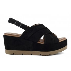 Cafe Noir ZEPPA CON SANDALO INCROCIO IN PELLE SCAMOSCIATA - GHF531