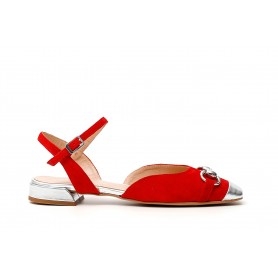 Cafe Noir BALLERINA APERTA DIETRO IN PELLE SCAMOSCIATA CON ACCESSORIO - C1EG5220