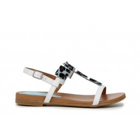 Cafe Noir SANDALO IN PELLE CON ACCESSORI QUADRATIIN CAVALLINO - C1GA1890