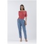 Cafe Noir PANTALONE TIPO JOGGER IN CHAMBRAY - C7JP0173