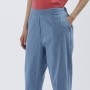 Cafe Noir PANTALONE TIPO JOGGER IN CHAMBRAY - C7JP0173