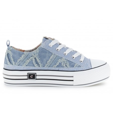 Cafe Noir SNEAKERS IN DENIM SFRANGIATO - C1DM9101