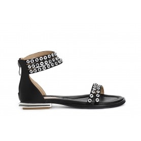 Cafe Noir SANDALO IN CAMOSCIO CON STRASS ALLA CAVIGLIA - C1GF5104