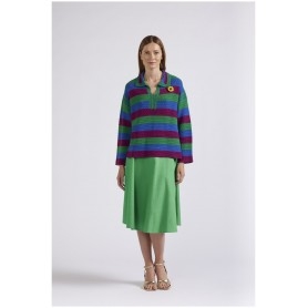 Cafe Noir MAGLIA LAVORAZIONE CROCHET CON COLLO A POLO - C7JM0195