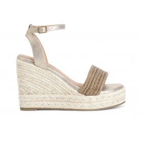 Cafe Noir SANDALI CON MIGNONS STRASS SU ZEPPA CORDA - C1XA9104