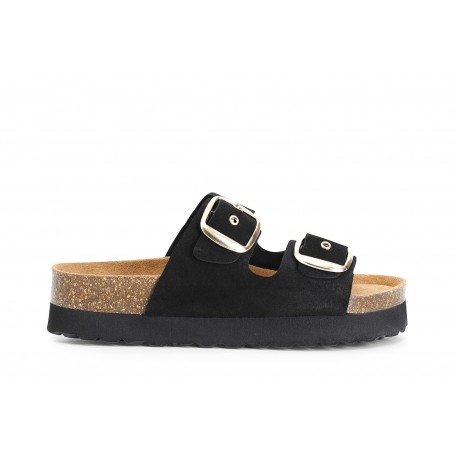 Cafe Noir CIABATTA IN PELLE CON FIBBIE - C1XP3001