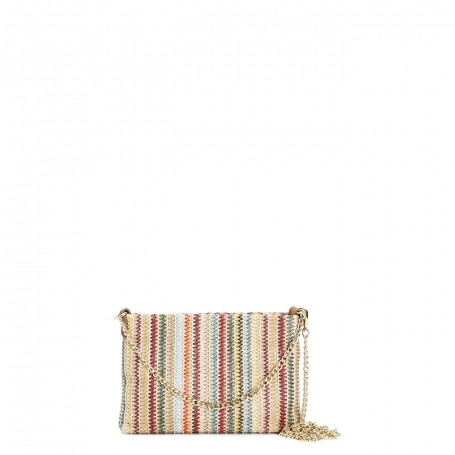 Cafe Noir POCHETTE  IN RAFFIA CON DOPPIA TARCOLLAIN CATENA - C3XH0019
