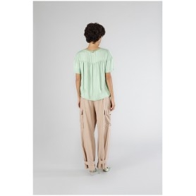 Cafe Noir BLUSA SCOLLO A V IN SATIN - C7JC0168