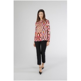 Cafe Noir CAMICIA IN SATIN STAMPATO - C7JC0190