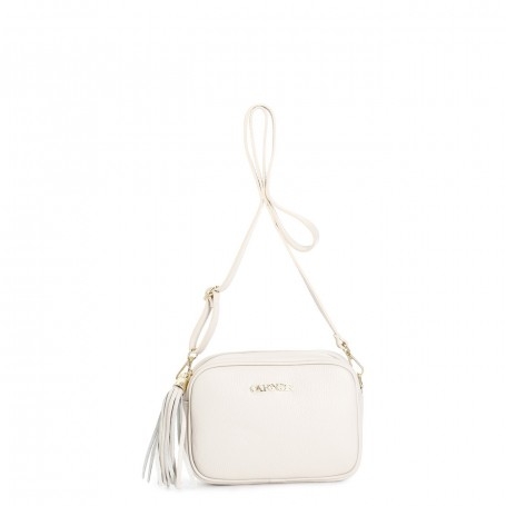 Cafe Noir CAMERA BAG IN PELLE MARTELLATA CON TRACOLLA CON MOSCHETTONI E NAPPINA - C3XH0022