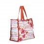 Cafe Noir BORSA MARE IN TESSUTO STAMPATO CON FRANGINE E MANICI A NASTRO - C3YB0802