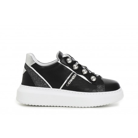 Cafe Noir SNEAKERS IN PELLE CON STRASS A DECORO - C1DE1620
