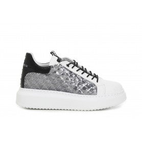 Cafe Noir SNEAKERS IN PELLE E PAILLETTES TRAPUNTATE - C1DE9610
