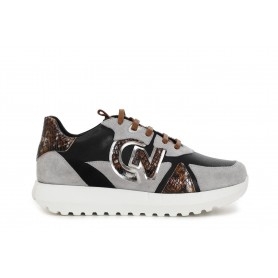 Cafe Noir SNEAKERS IN PELLE CON LOGO LATERALE - C1DH1020