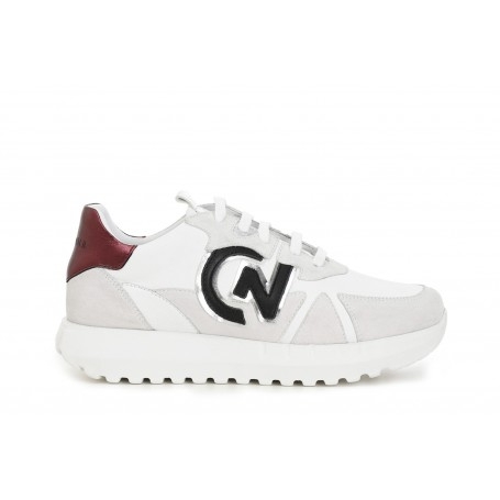 Cafe Noir SNEAKERS IN PELLE CON LOGO LATERALE - C1DH1020