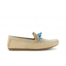 Cafe Noir MOCASSINO IN PELLE SCAMOSCIATA CON FIOCCO - C1EF6001