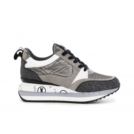Cafe Noir SNEAKERS IN NYLON E PELLE SCAMOSCAITA - C1DN9520