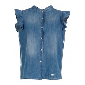 Cafe Noir SHIRT DENIM LUREX AL FIANCO - C7JJ6120