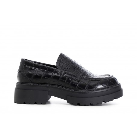 Cafe Noir MOCASSINO IN SIMILPELLE STAMPA COCCO CON PASSANTE - C1EC8220