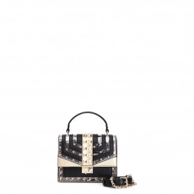 Cafe Noir MINIBAG CON RIPORTI LAMINATI CON BORCHIEE STRASS - C3ZE0301