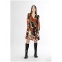 Cafe Noir ABITO A BALZE GEORGETTE STAMPATA - C7JA0073