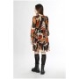 Cafe Noir ABITO A BALZE GEORGETTE STAMPATA - C7JA0073