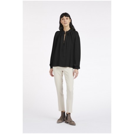 Cafe Noir BLUSA CON COLLETTO ALLACCIATO - C7JC0064