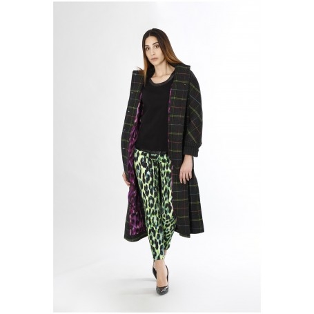 Cafe Noir CAPPOTTO A QUADRI CON POLSI - C7JI0030