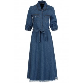 Cafe Noir ABITO DENIM CON STRAS - C7JJ6280