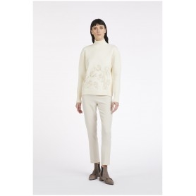 Cafe Noir MAGLIONE COLLO ALTO CON RICAMO - C7JM0092