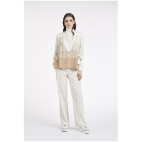 Cafe Noir GILET SCOLLO A V COLORBLOCK - C7JM0110