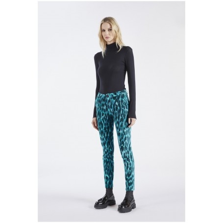 Cafe Noir PANTALONE SLIM STAMPATO - C7JP0072