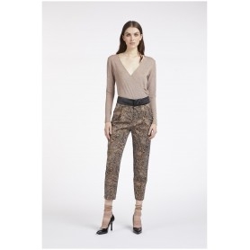 Cafe Noir ELEGANTE PANTALONE JACQUARD - C7JP0093