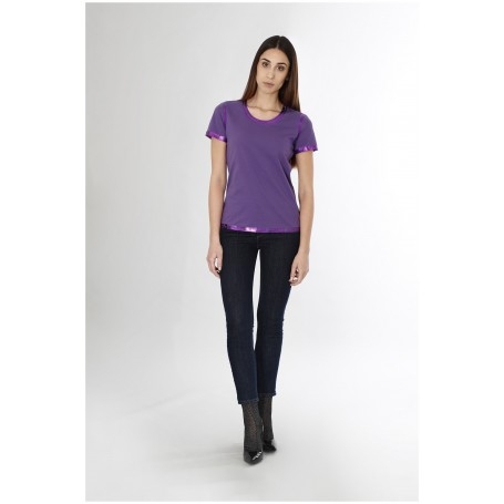 Cafe Noir T SHIRT CON LAMINA ALLE CUCITURE - C7JT0018