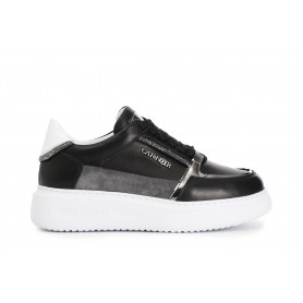 Cafe Noir SNEAKERS IN PELLE CON DETTAGLIO STRASS - C1DE1002