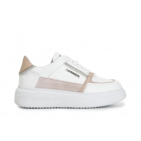 Cafe Noir SNEAKERS IN PELLE CON DETTAGLIO STRASS - C1DE1002