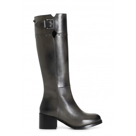 Cafe Noir STIVALE IN PELLE CON FIBBIA E BORCHIE - C1HE1201