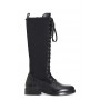 Cafe Noir STIVALE ALLACCIATO IN PELLE E LYCRA STRETCH - C1HC1001