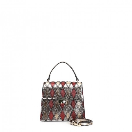 Cafe Noir MINIBAG ROMBI PATCHWORK E ACCESSORIO CON STRASS - C3NF0501