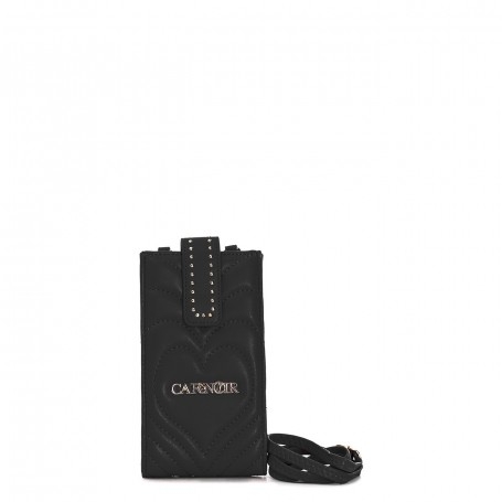 Cafe Noir PORTACELLULARE CON TRAPUNTATURA CUORE - C4AP0404