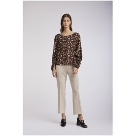 Cafe Noir BLUSA CON MANICHE BALOON GEORGETTE STAMPATA - C7JC0108
