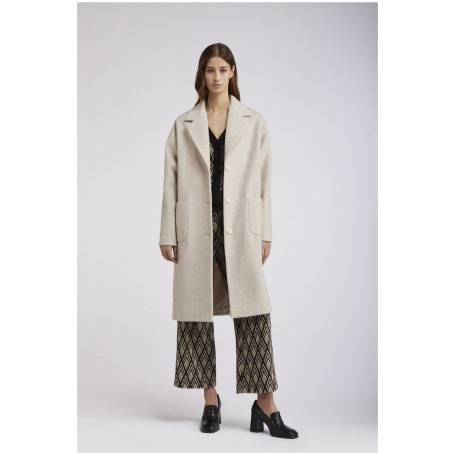 Cafe Noir CAPPOTTO MONOPETTO TESSUTO SPIGATO - C7JI0059